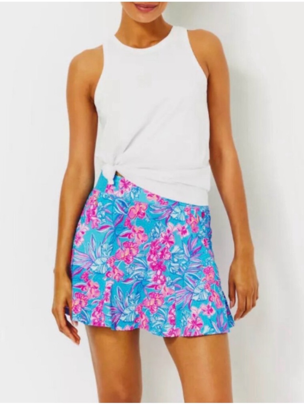 Lilly Pulitzer Fara Skirt Cumulus blue